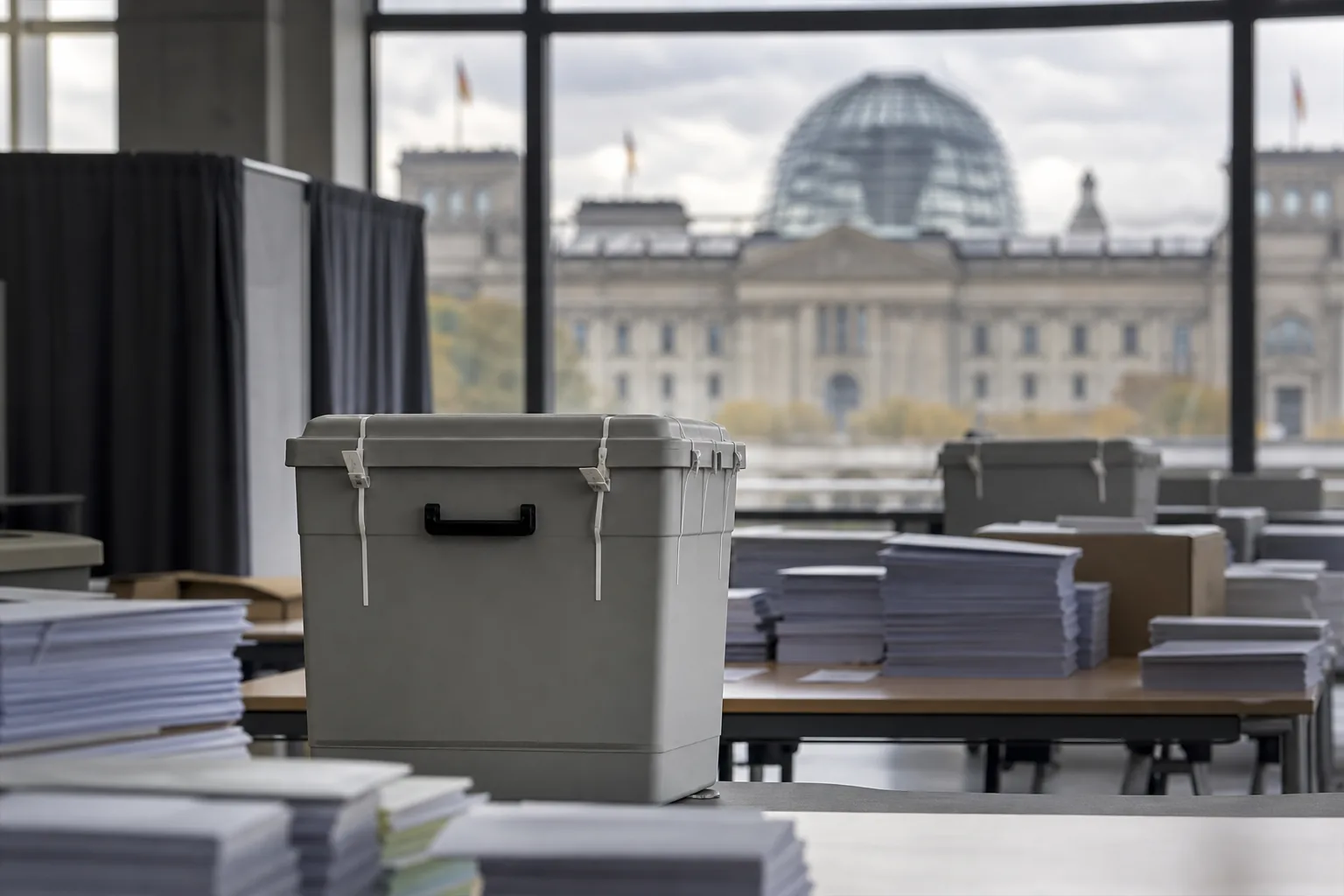 Symbolbild: Eine Nachzählung in einem Berliner Wahlkreis verändert die Sitzverteilung im Abgeordnetenhaus.