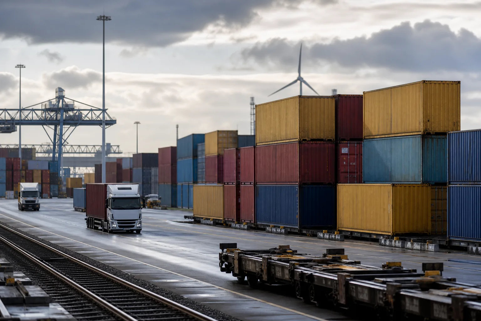 Symbolbild: Container und Transportwege stehen für die sicherheitspolitische Bedeutung von Logistiknetzen.