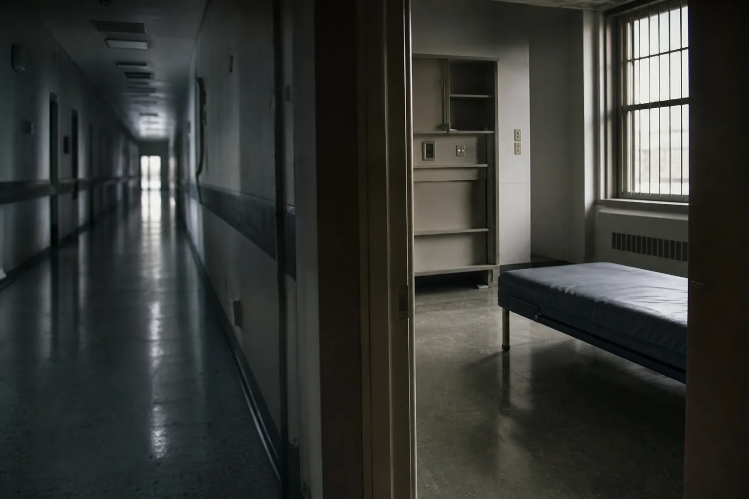 Symbolbild: Ein leerer Krankenhausflur steht für die Folgen der gescheiterten Hinrichtung in Tennessee.