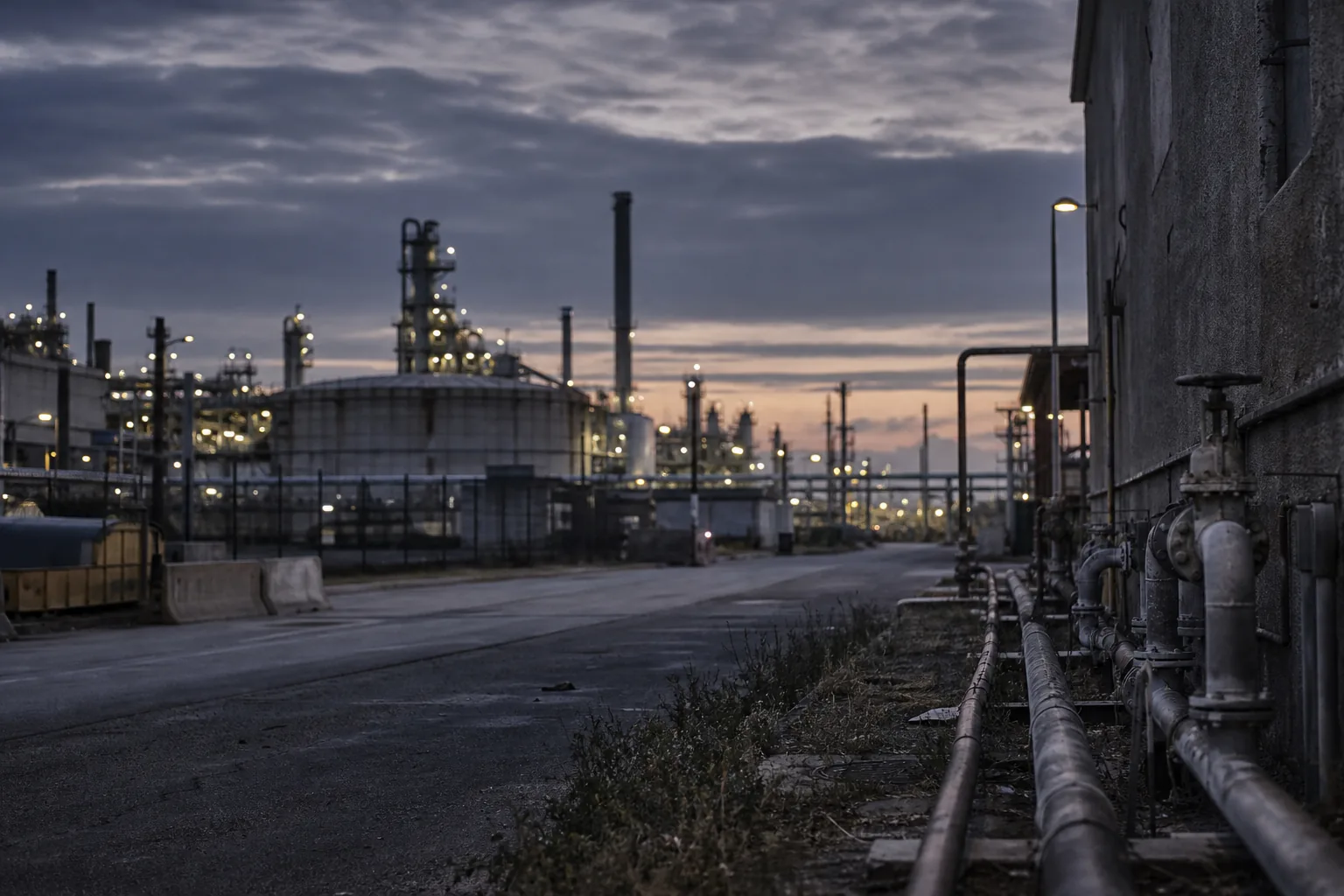 Symbolbild: Eine Chemieanlage steht für den Druck auf energieintensive Industrien in Europa.