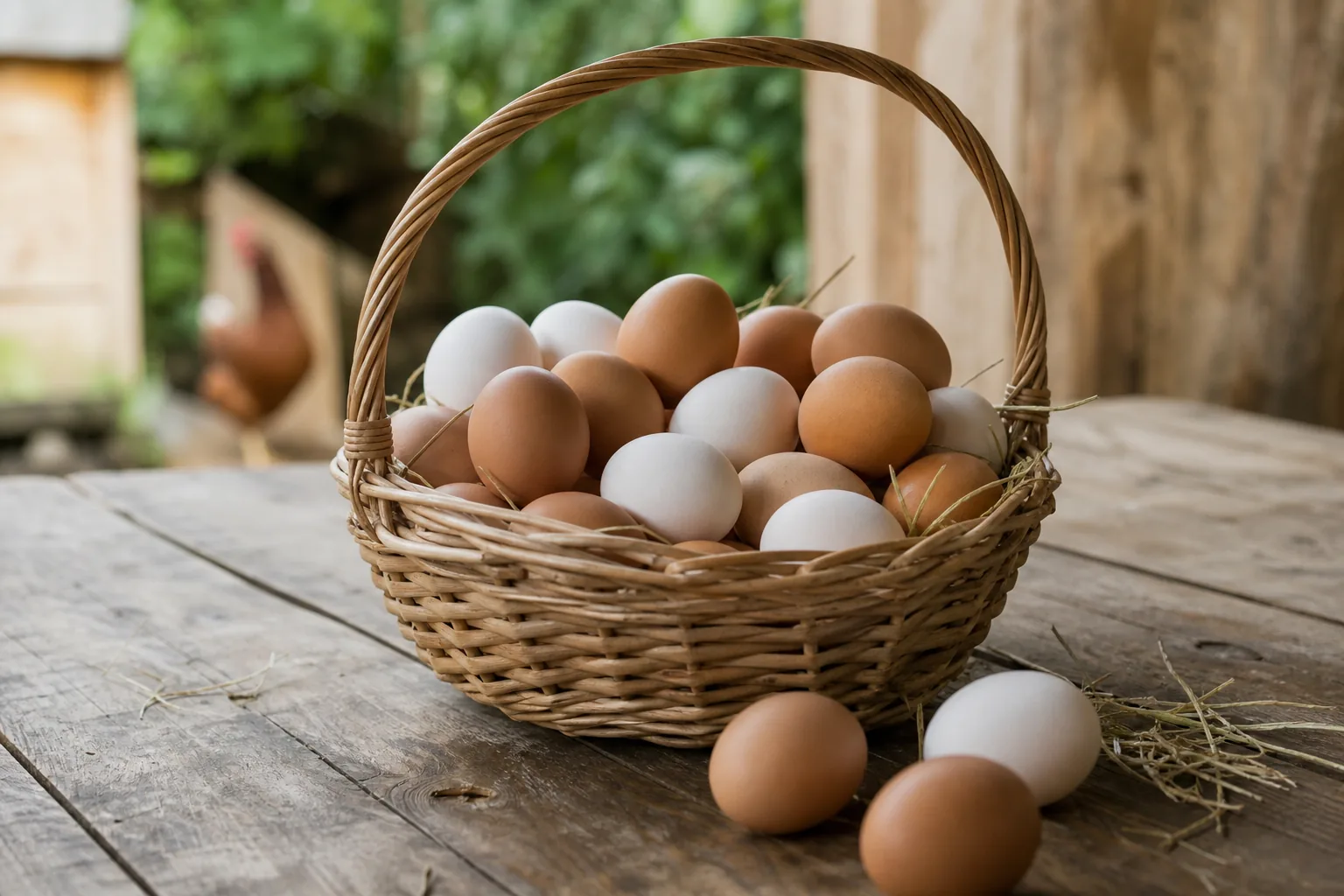 Symbolbild: Eier aus privater Hühnerhaltung dürfen nur unter bestimmten Bedingungen ohne Gewerbe verkauft werden.