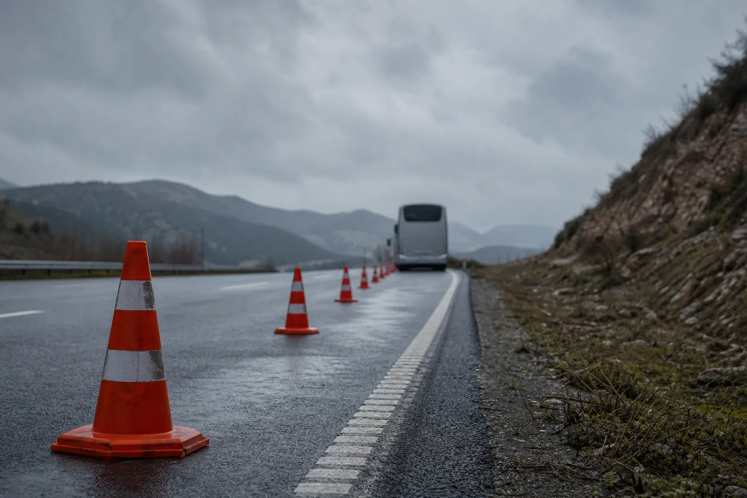 Symbolbild: Eine Autobahn in der Westtürkei steht für den Ort des schweren Busunglücks nahe Manisa.