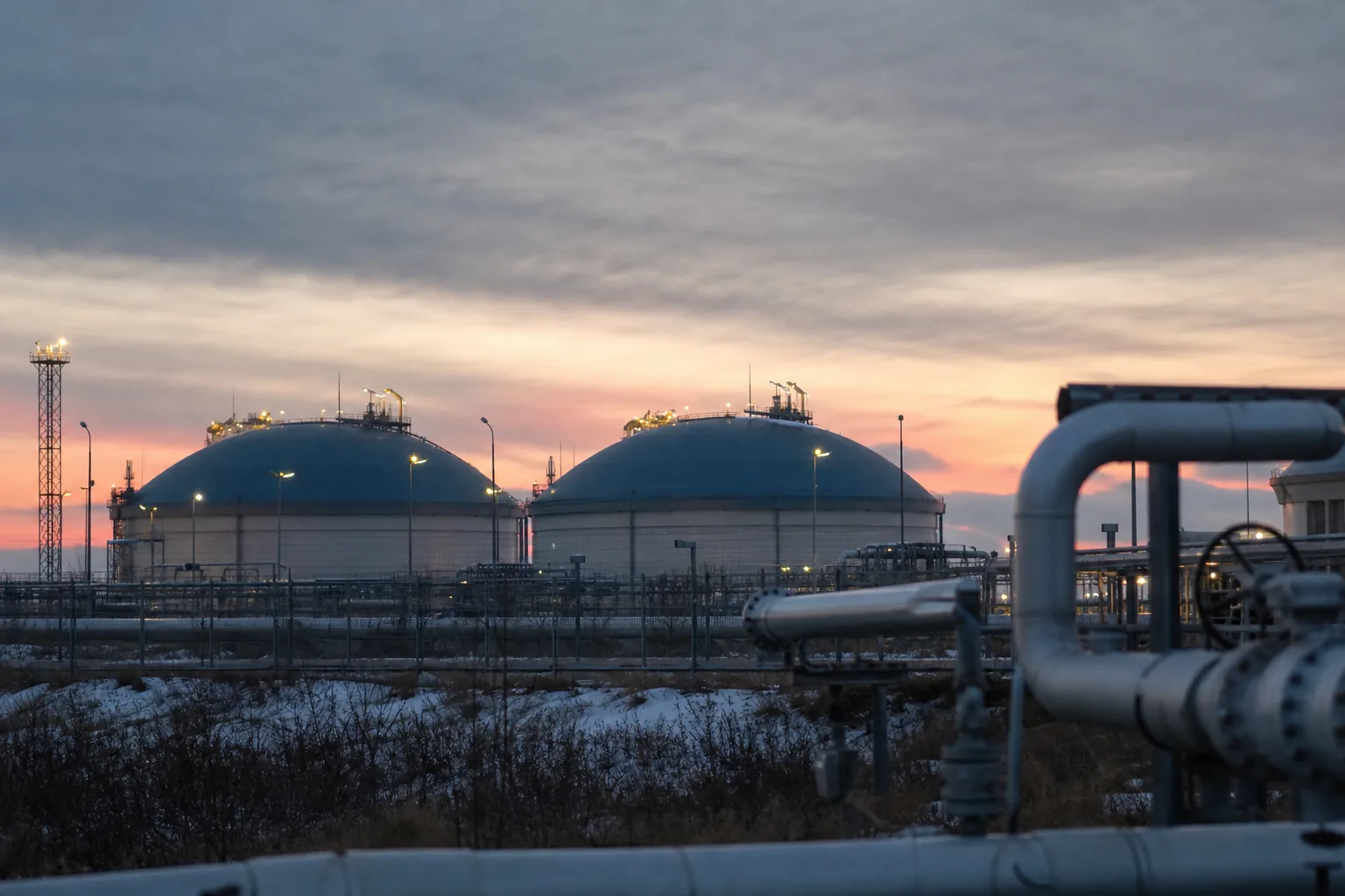Symbolbild: Eine Gasinfrastruktur steht für Vorsorge gegen mögliche Engpässe in der Energieversorgung.