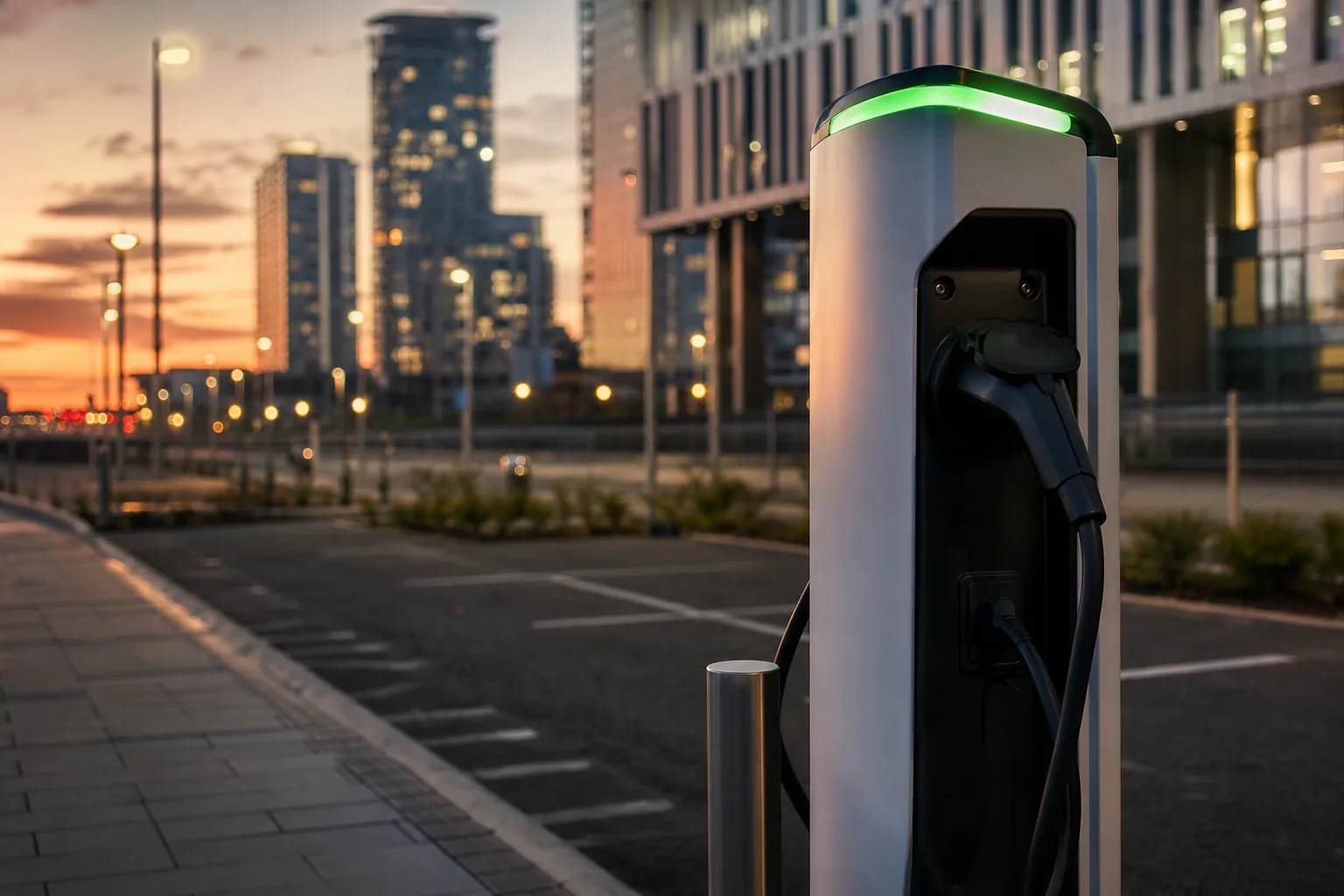 Symbolbild: Eine öffentliche Ladesäule steht für den Streit um unterschiedliche Preise beim Laden von Elektroautos.