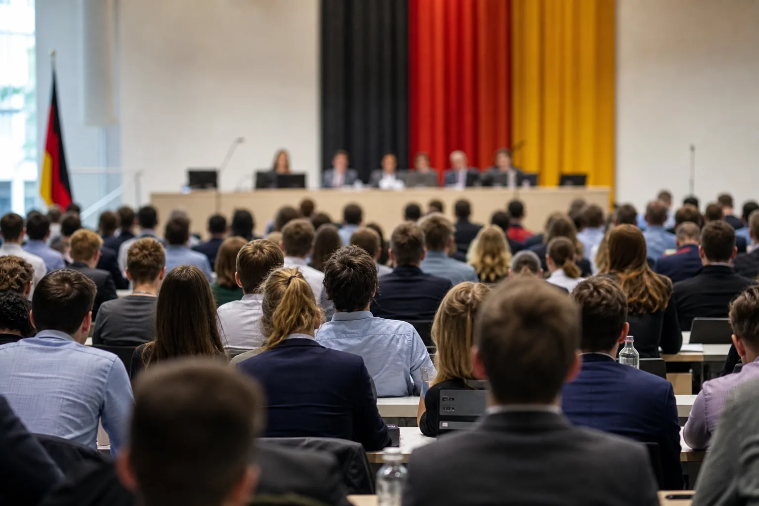 Symbolbild: Ein politischer Jugendkongress steht für die Debatten der Jungen Union in Bonn.