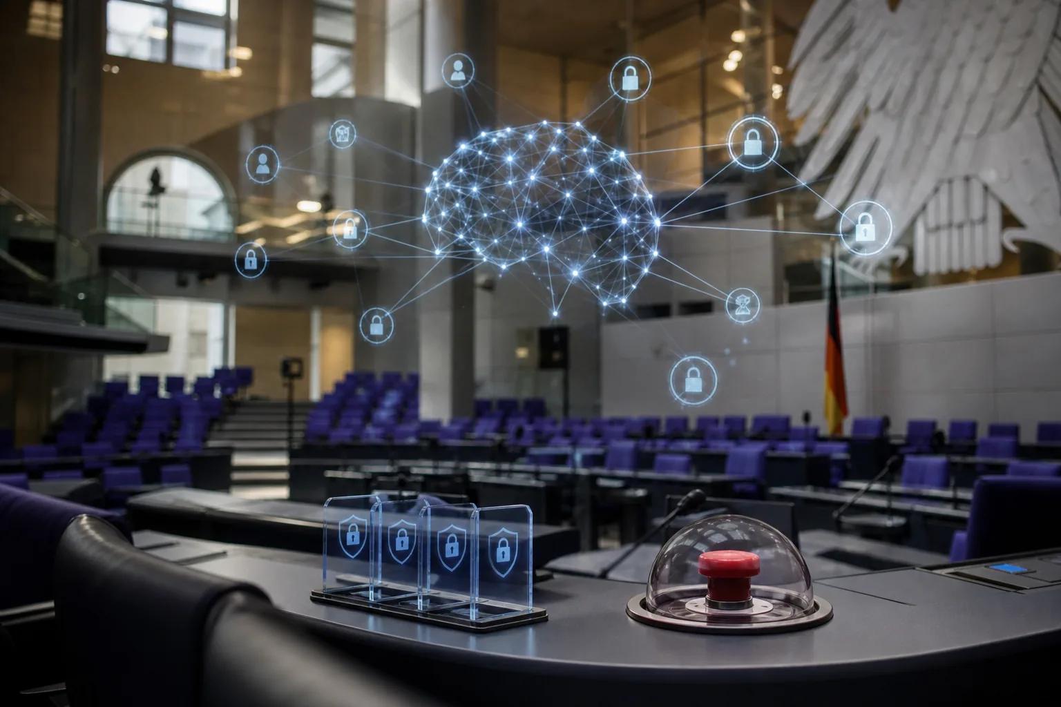 Symbolbild: Die Debatte über KI-Regeln verbindet Technik, Sicherheit und politische Kontrolle.