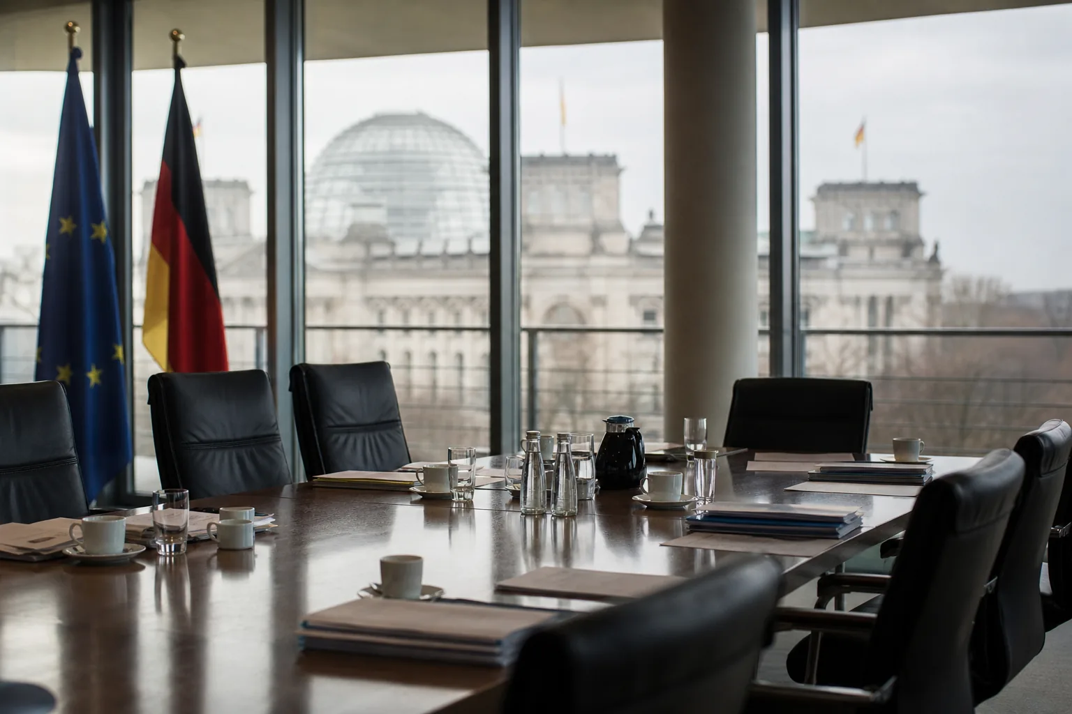 Symbolbild: Ein leerer Sitzungssaal steht für die aktuellen Reformdebatten in der Bundespolitik.