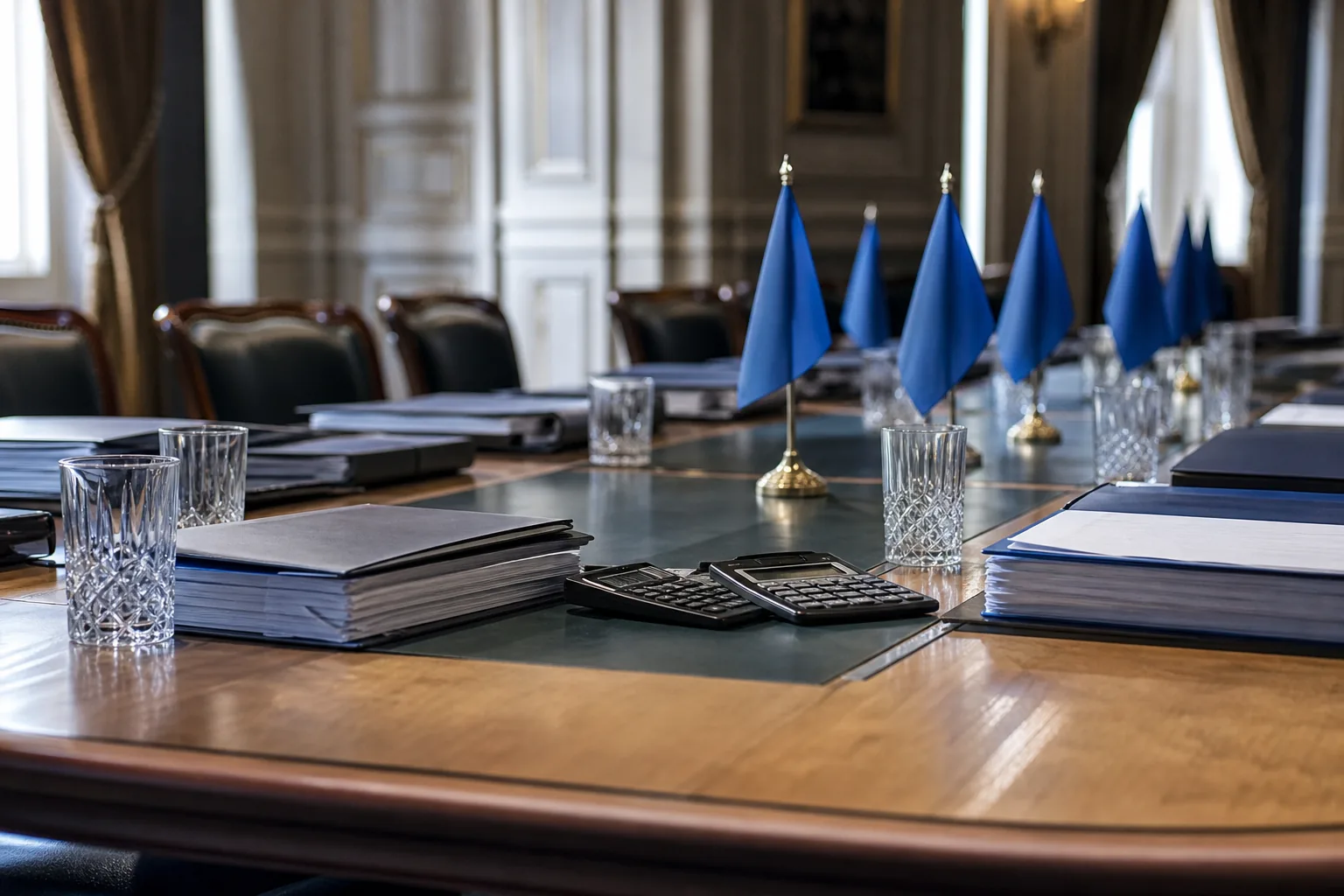 Symbolbild: Verhandlungen über europäische Haushaltspläne in Brüssel.