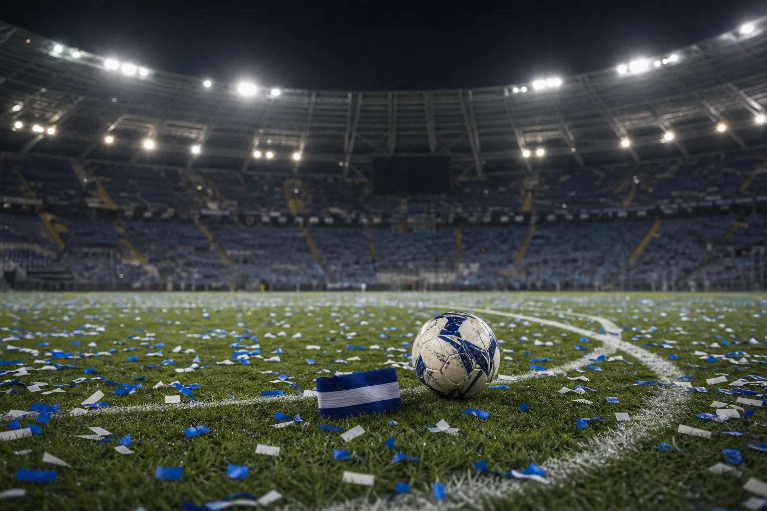 Symbolbild: Ein Fußballstadion nach einem emotionalen Abschiedsspiel.
