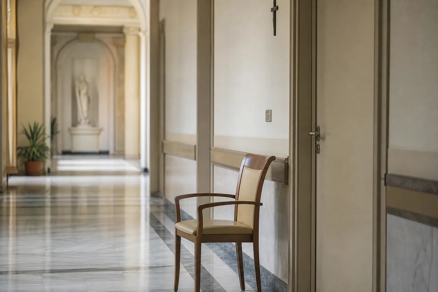 Symbolbild: Eine ruhige Krankenhausszene steht für die angekündigte Operation von Papst Leo XIV.