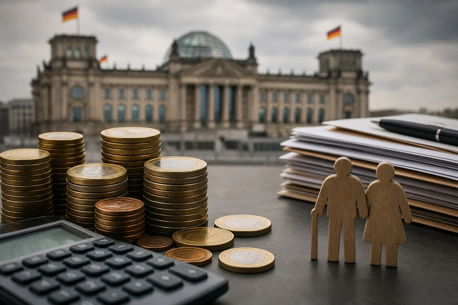 Symbolbild: Rentenausgaben und Bundeshaushalt geraten stärker unter Druck.