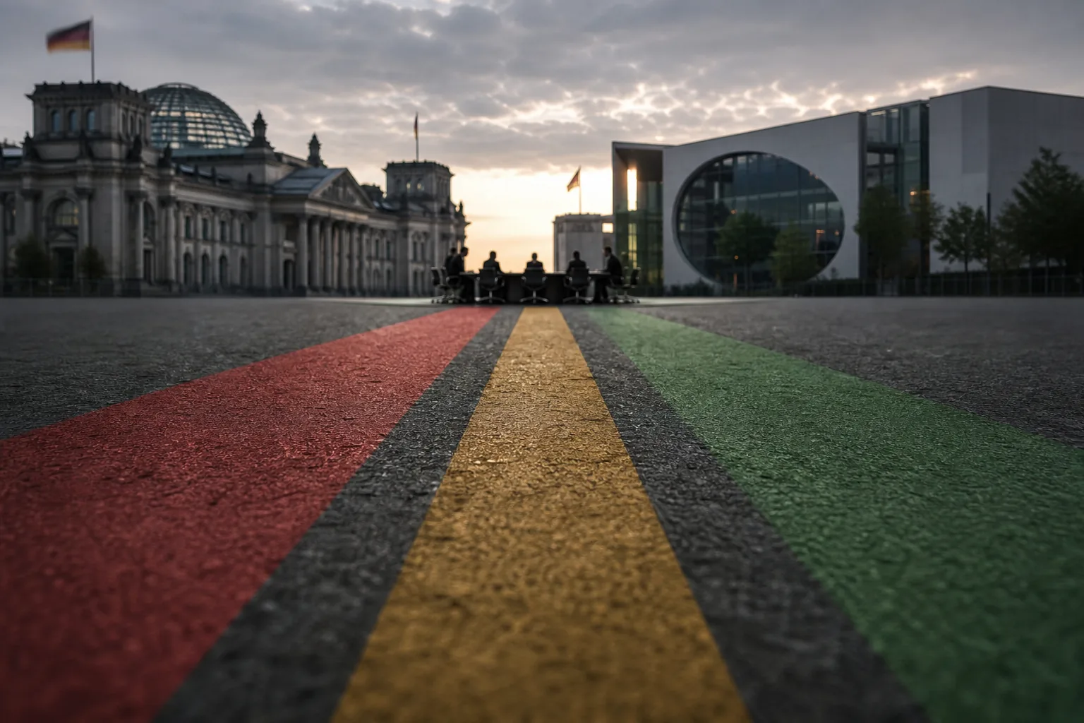 Symbolbild: In Berlin beraten Parteien über mögliche Mehrheiten und gemeinsame Regeln für eine Regierung.