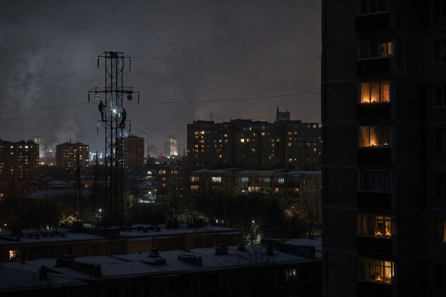 Symbolbild: Stromausfälle treffen nach Angriffen viele Haushalte in der Ukraine.