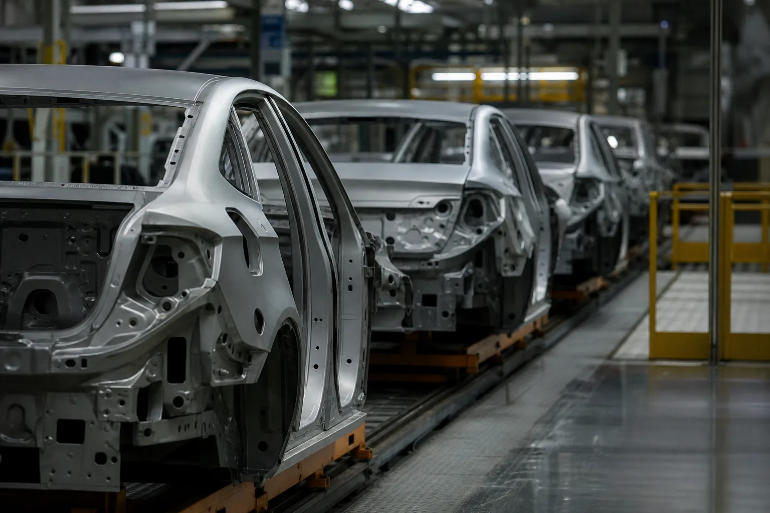 Symbolbild: Eine moderne Autofertigung steht für den wachsenden Druck auf Werke und Zulieferer.