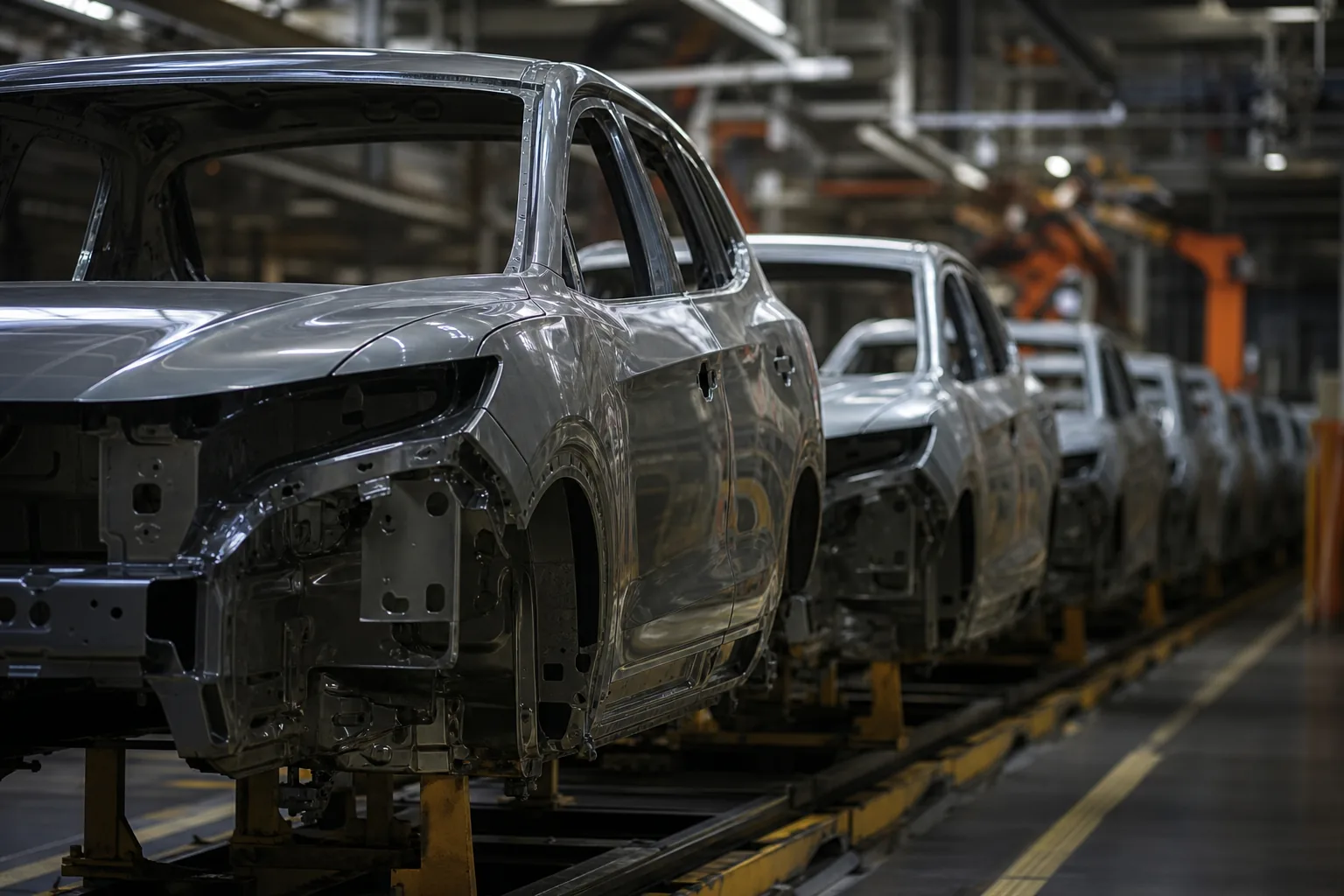 Symbolbild: Eine Autofabrik steht für den wachsenden Druck auf die deutsche Autoindustrie.